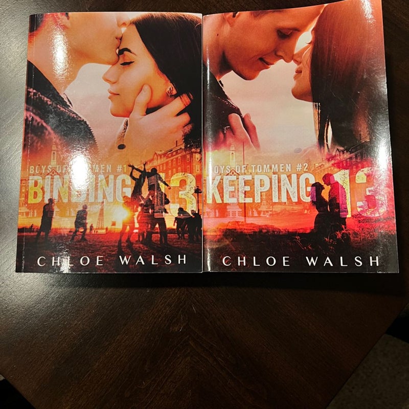 Indie cover of Binding 13 and Keeping 13 by Chloe Walsh , Paperback