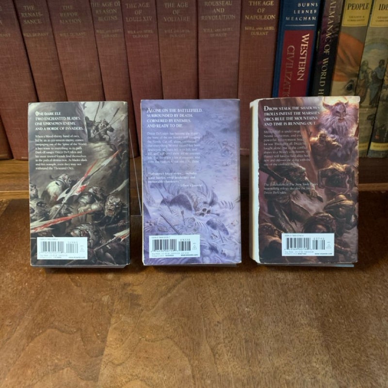 The Hunter’s Blades Trilogy: The Thousand Orcs, The Lone Drow, The Two Swords