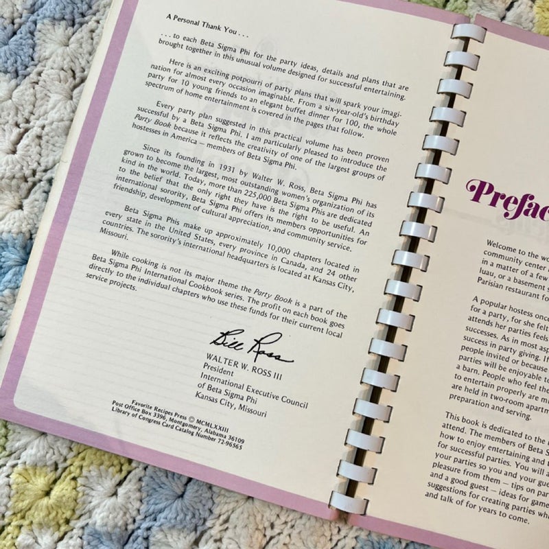 The Beta Sigma Phi International Party Book