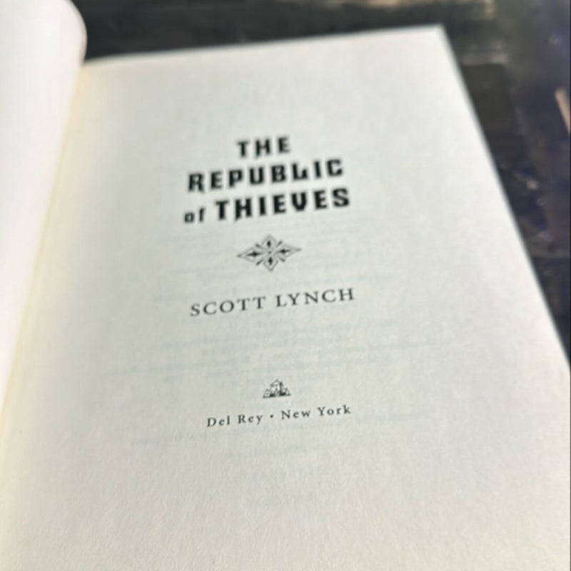 The Republic of Thieves (1st ed 1st printing)