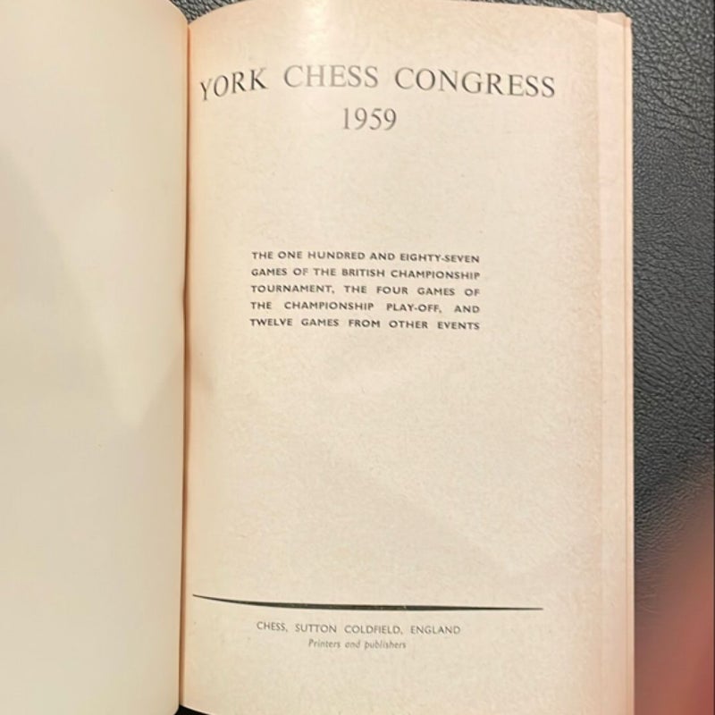 York Chess Congress 1959