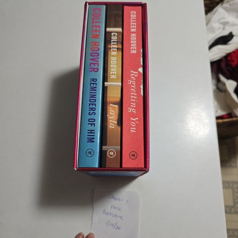 Colleen Hoover 3-Book Boxed Set: Reminders of Him, Layla, Regretting You