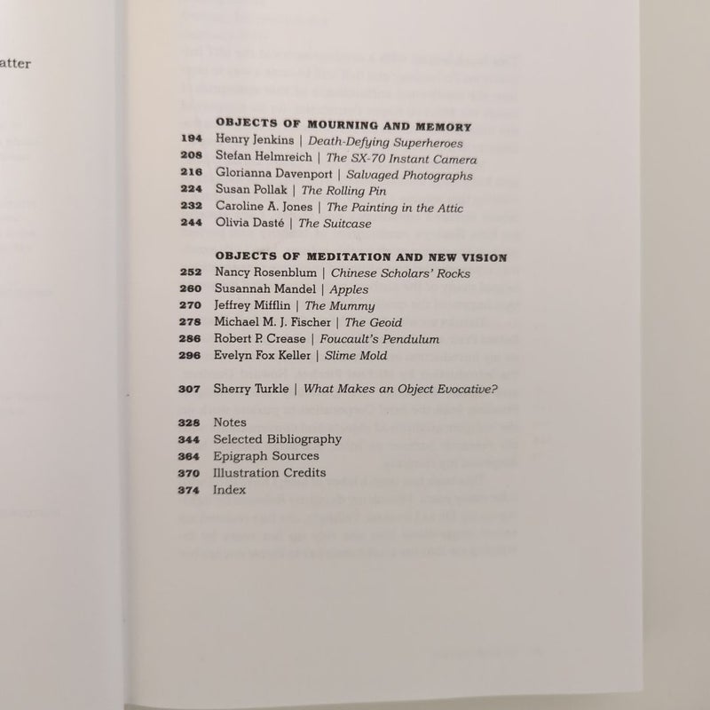 Evocative Objects by Sherry Turkle