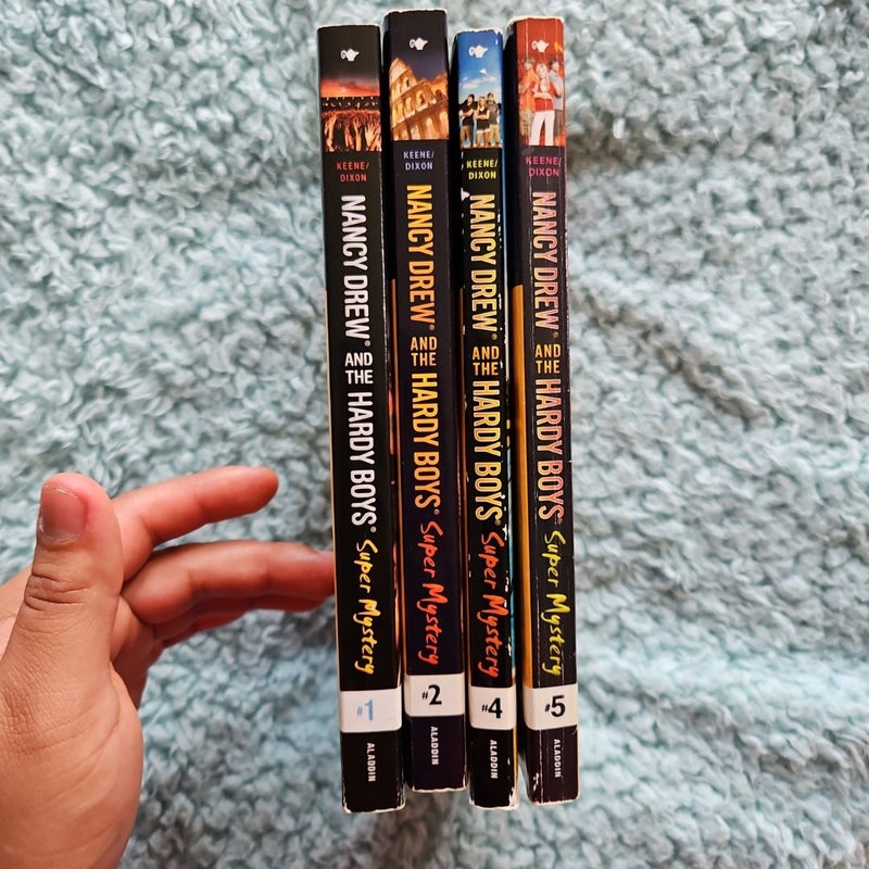 Nancy Drew and the Hardy Boys: Super Mysteries **4 book set**