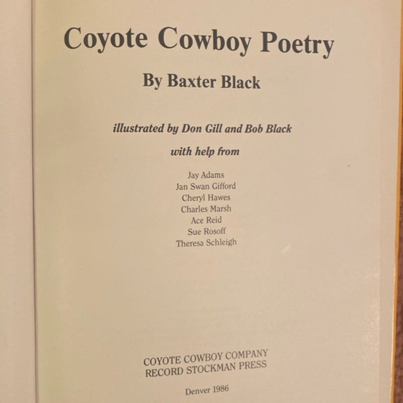 Coyote Cowboy Poetry