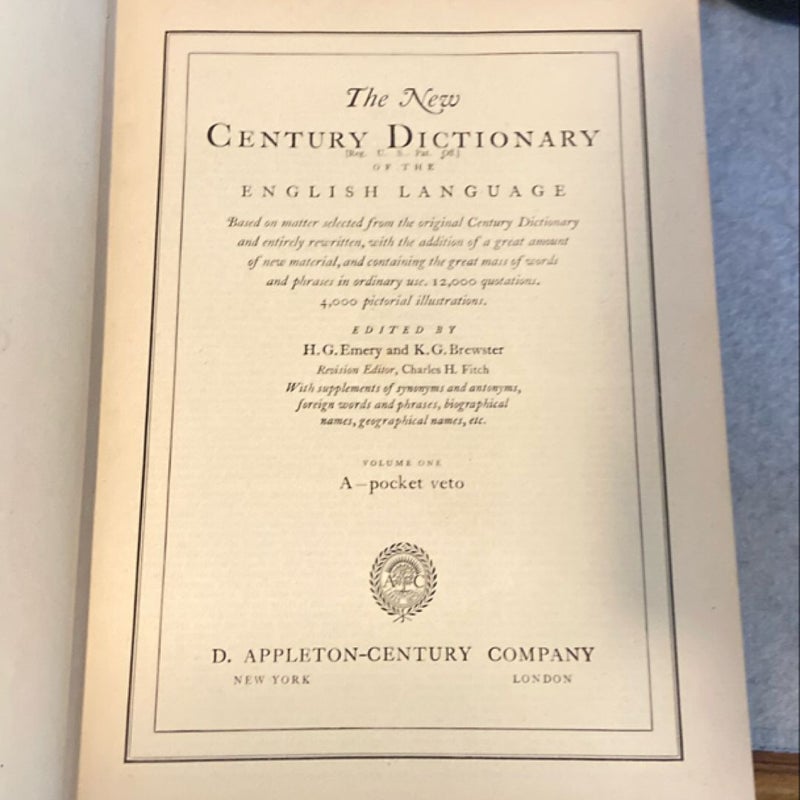 The New Century Dictionary 