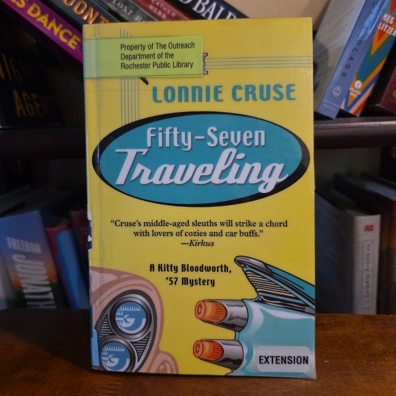LARGE PRINT Fifty-Seven Traveling, Kitty Bloodworth Mystery #2 (ex-library)