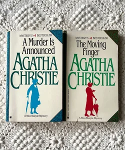 Agatha Christie BUNDLE A Murder Is Announced and The Moving Finger