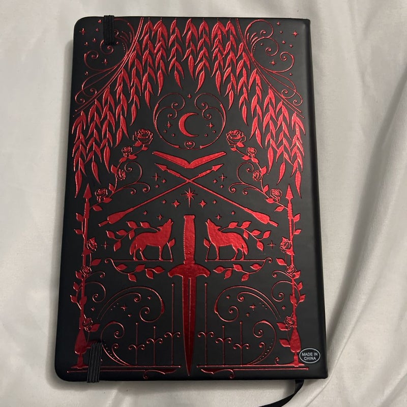 Book Journal/Sprayed Edges!! (Blood and Ash Theme)