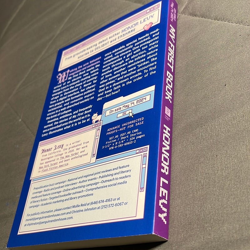 My First Book ARC