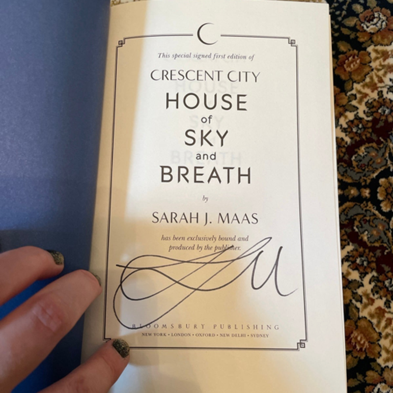 Signed! UK crescent city 2 house of orders sky and breath! Oop!