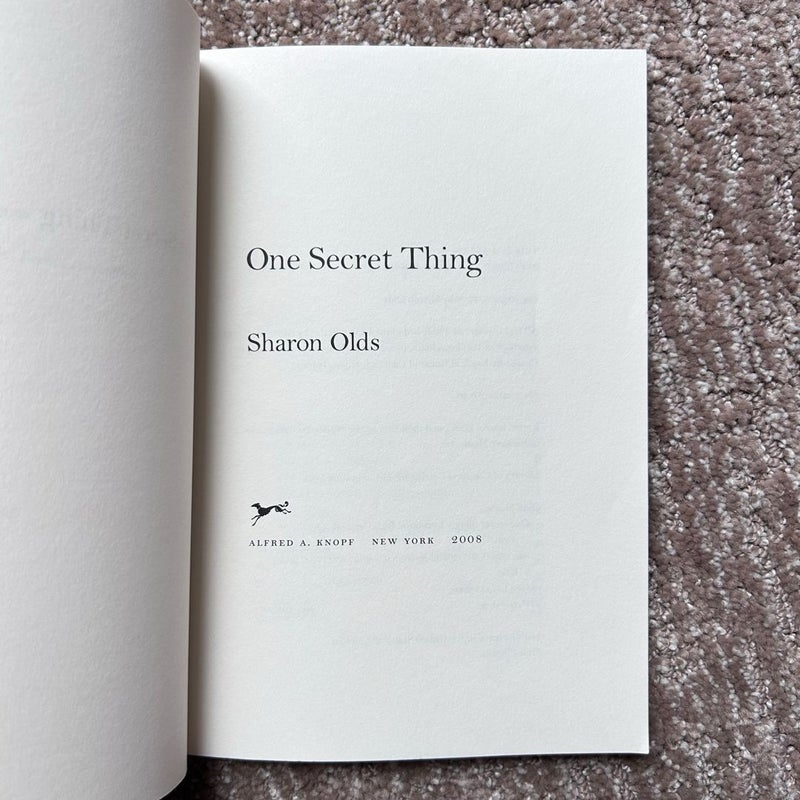 One Secret Thing