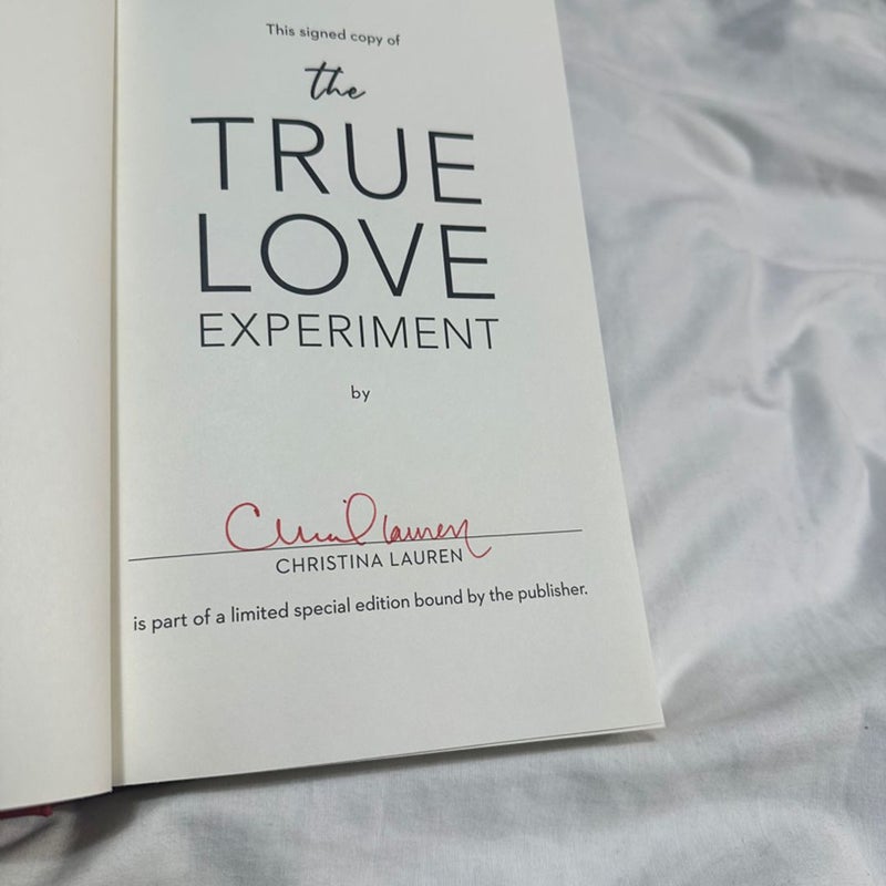 NEW! Signed First Edition: The True Love Experiment 