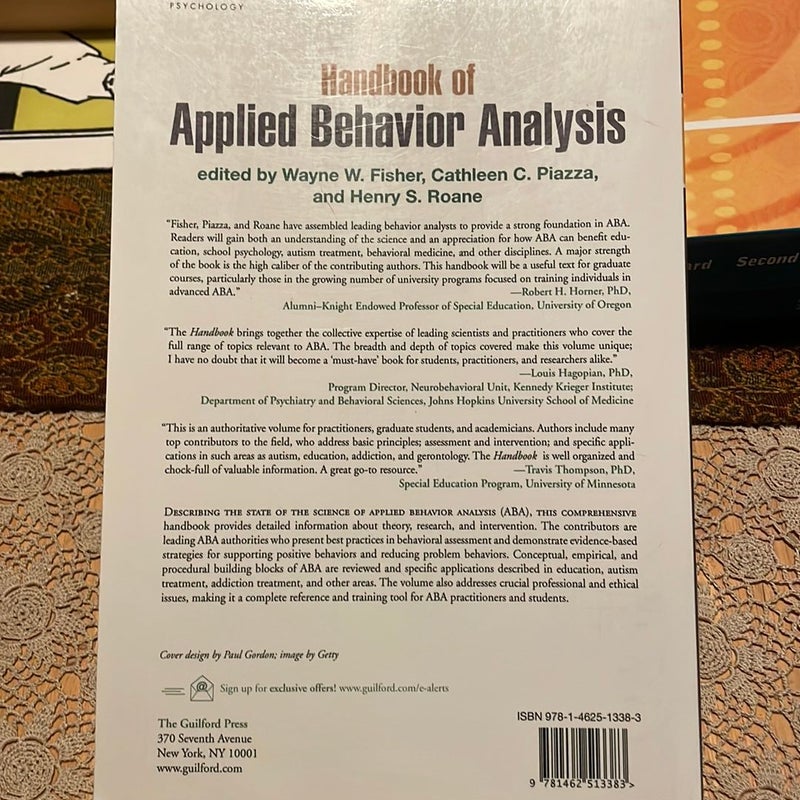 Handbook of Applied Behavior Analysis