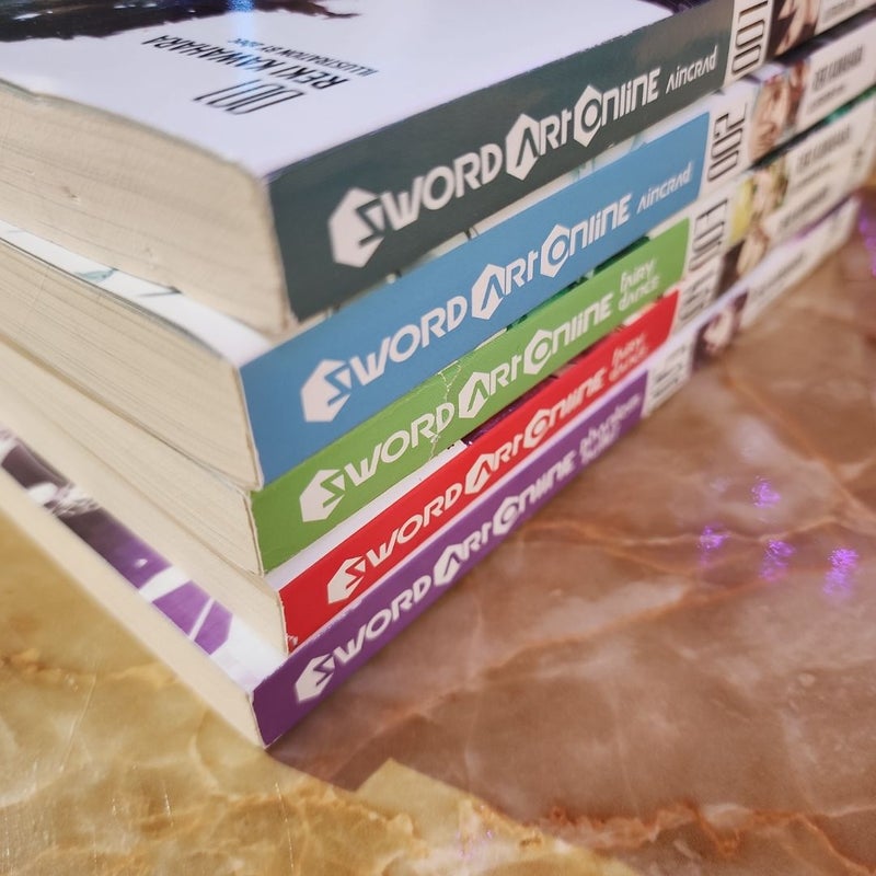 Sword Art Online 1: Aincrad (light Novel) Vol 1, 2, 3, 4, & 5