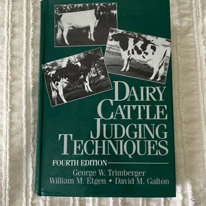Dairy Cattle Judging Techniques
