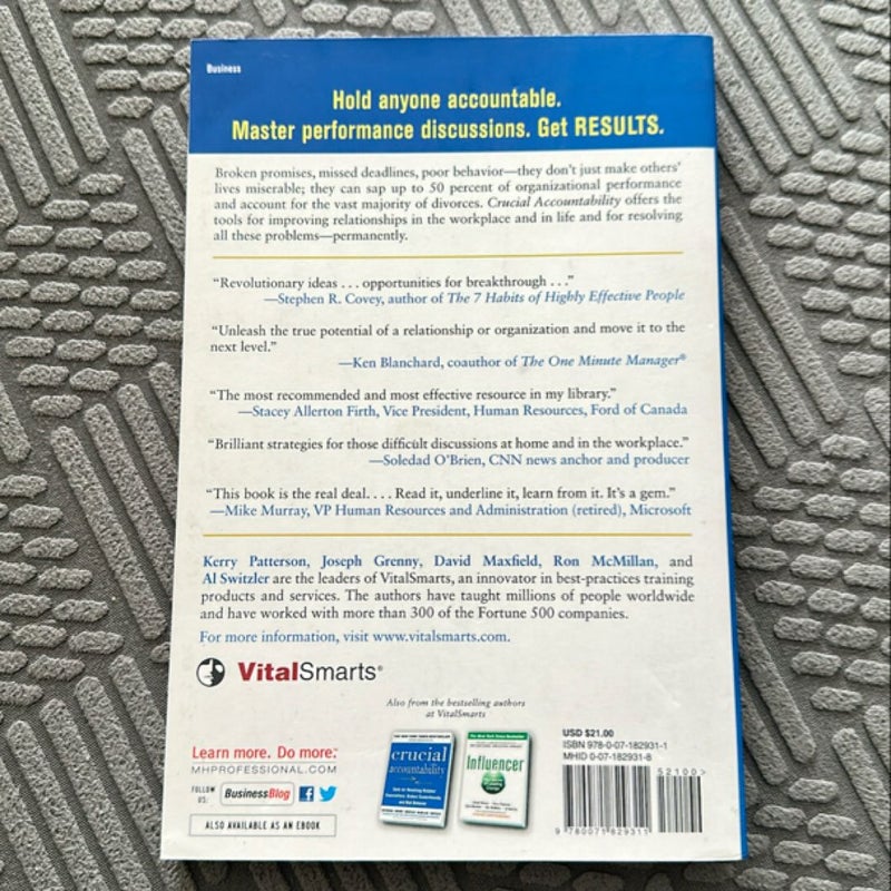 Crucial Accountability: Tools for Resolving Violated Expectations, Broken Commitments, and Bad Behavior, Second Edition ( Paperback)