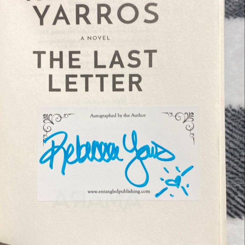 The Last Letter **Signed First Editon**