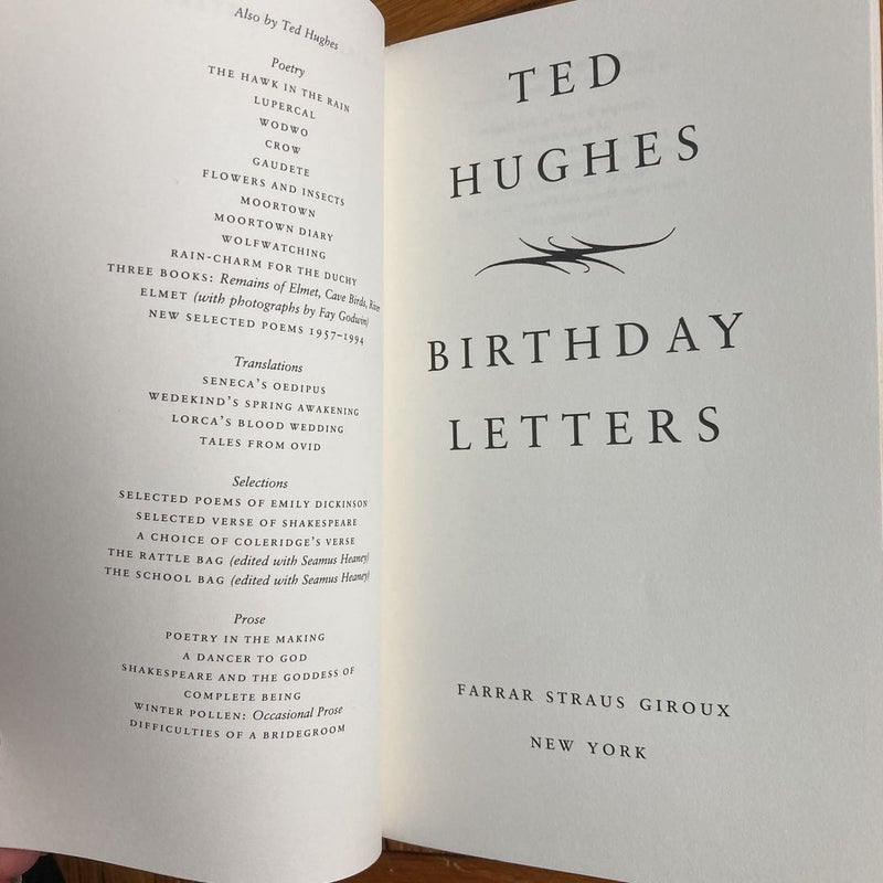 Birthday Letters