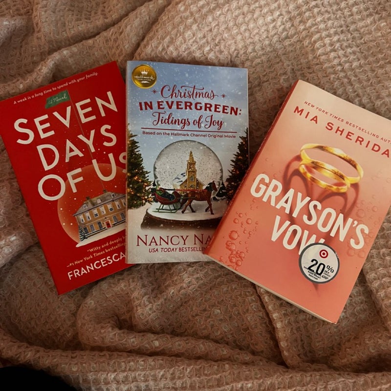 Seven of us , Christmas in evergreen , Grayson vow 