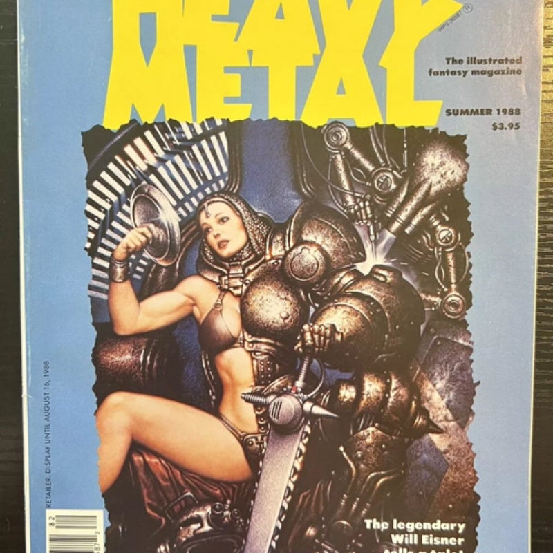 HEAVY METAL~Illustrated Fantasy Magazine~DRUUNA Return~1988~Excellent Condition!