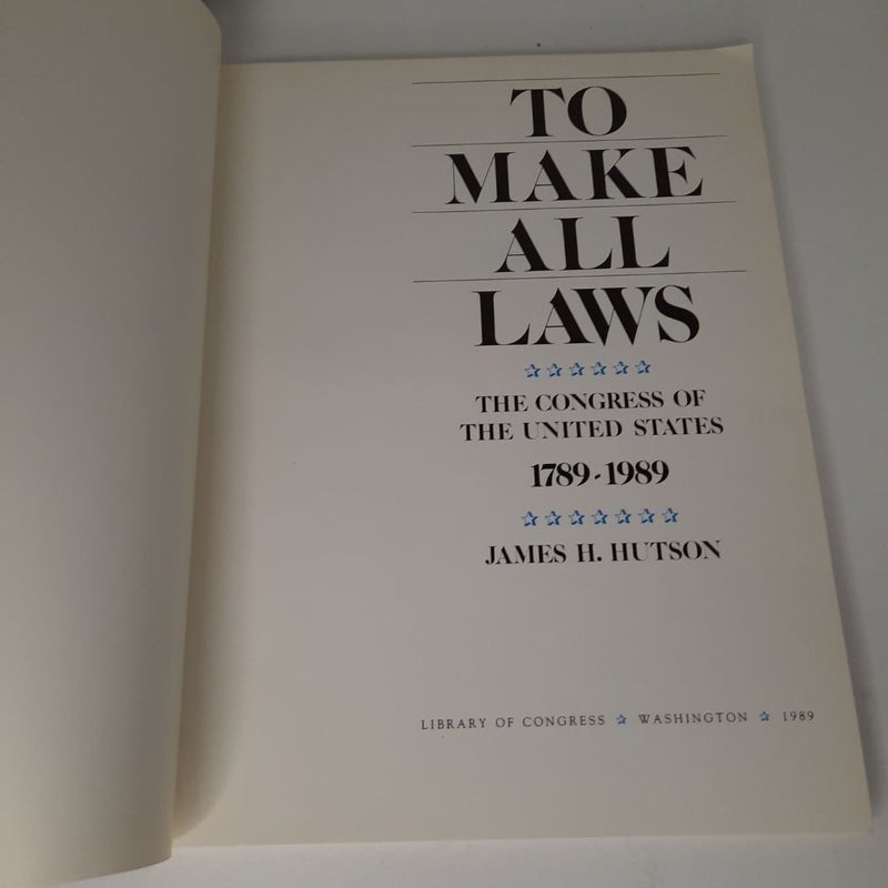 To Make All Laws