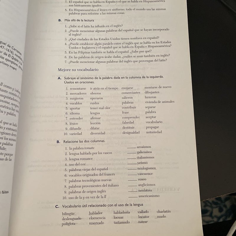 La Lengua Que Heredamos 7th Edition 
