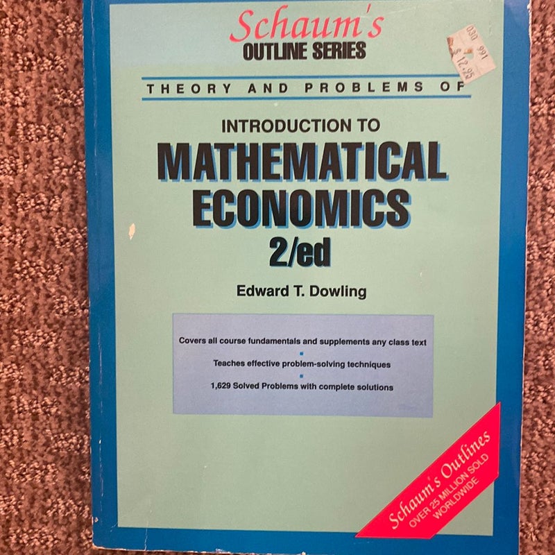 Schaum's Outline of Mathematical Economics