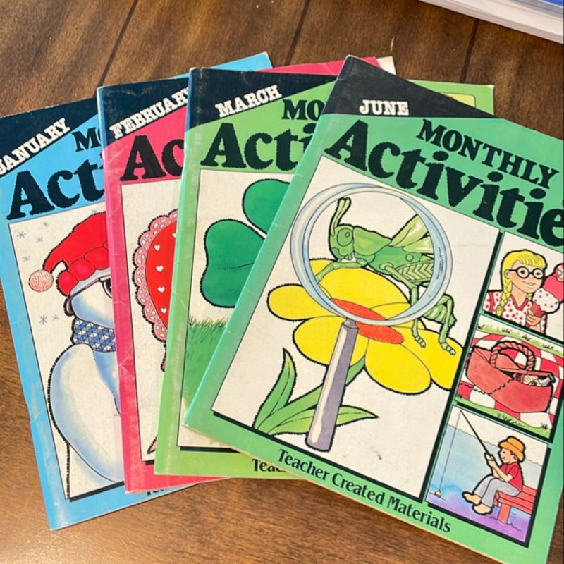 Monthly Activity books