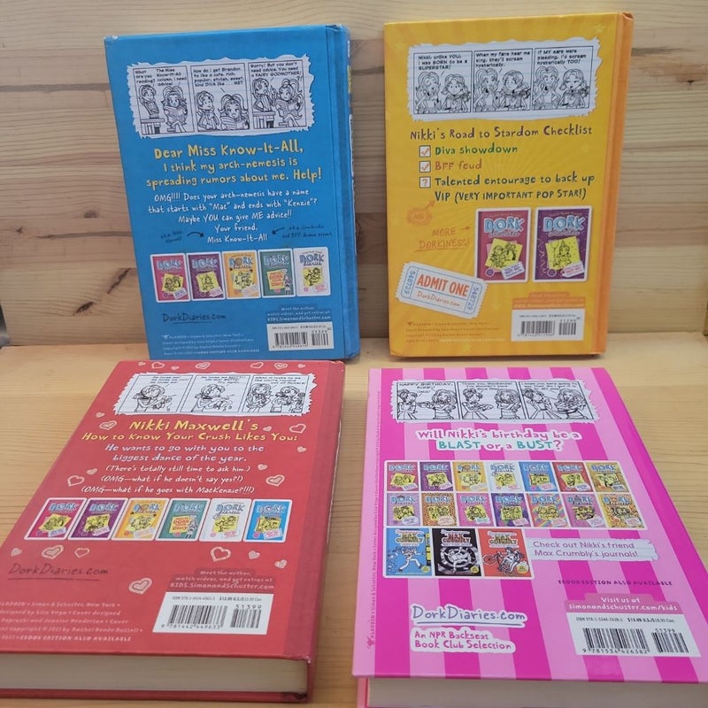 Dork Diaries 3, 5, 6, 13