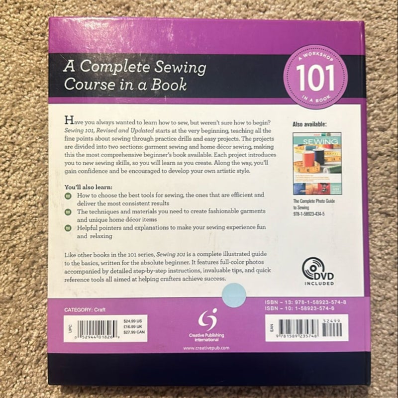 Sewing 101, Revised and Updated