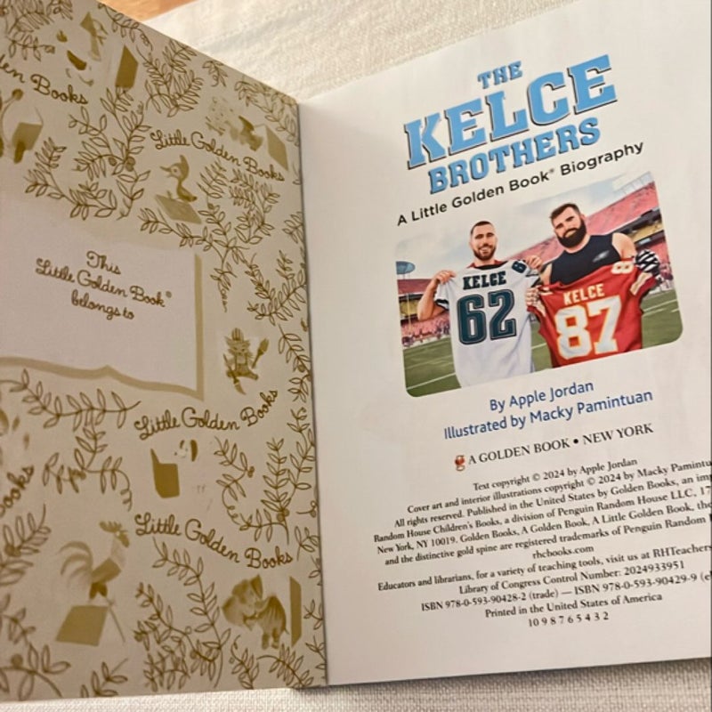 The Kelce Brothers: a Little Golden Book Biography