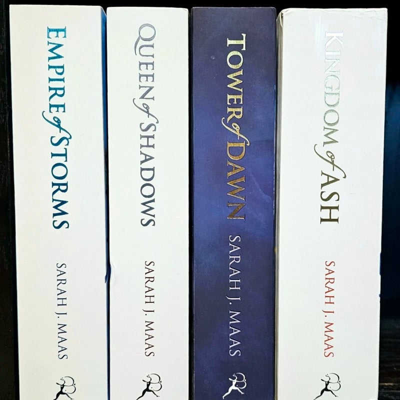 Throne of Glass  *oop UK paperback-complete set*