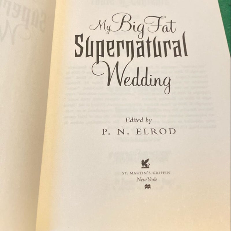 My Big Fat Supernatural Wedding