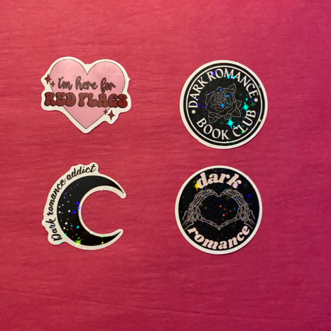 Dark Romance Holo Stickers