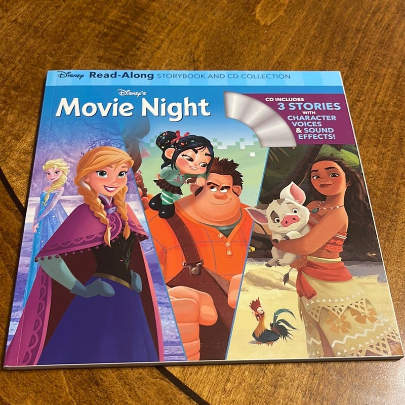 Disney's Movie Night Read-Along Storybook and CD Collection