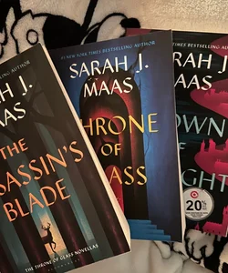 Assassins Blade, Throne of Glass, & Crown of Mid