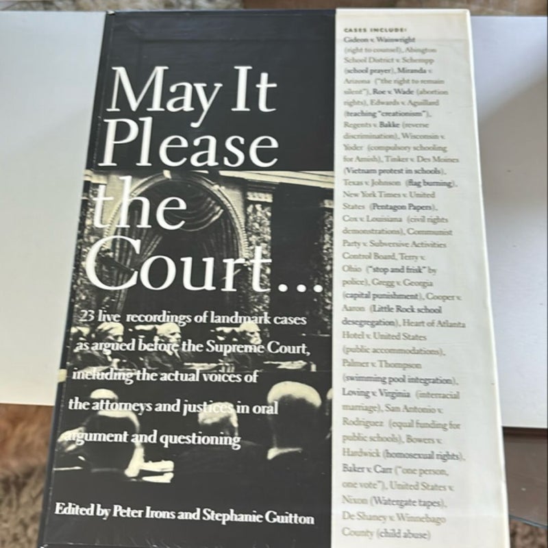 May it Please the Court