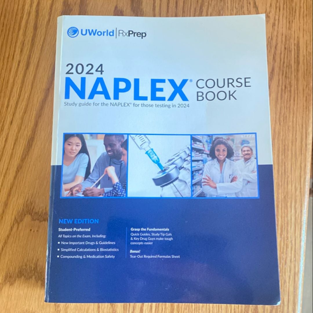 UWorld Rxprep 2024 NAPLEX Course Book