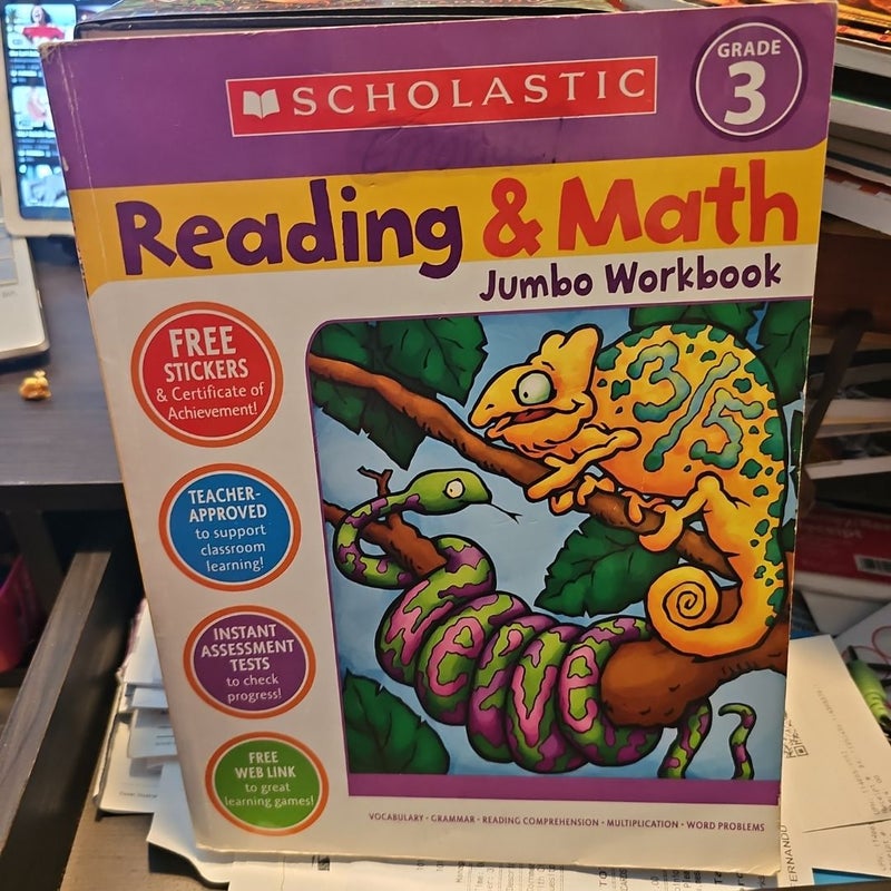 Scholastic Success with Reading and Math Jumbo Workbook