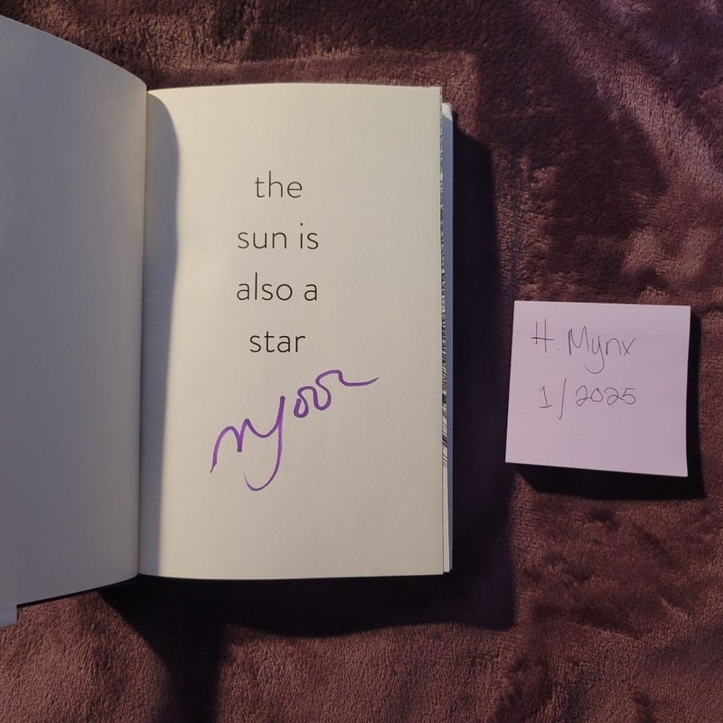 The Sun Is Also a Star (Signed)