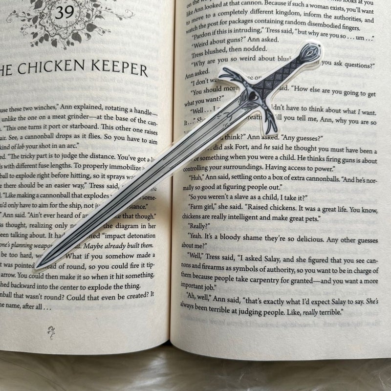 Handmade Sword Bookmark 