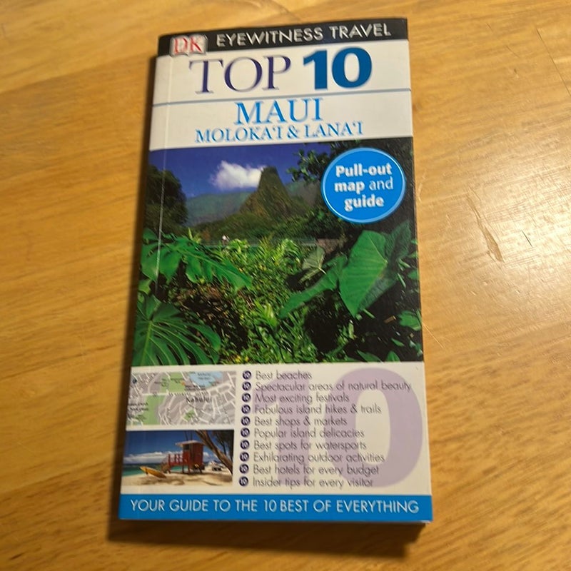 Top 10 Eyewitness Travel Guide - Maui, Molokia and Lanai