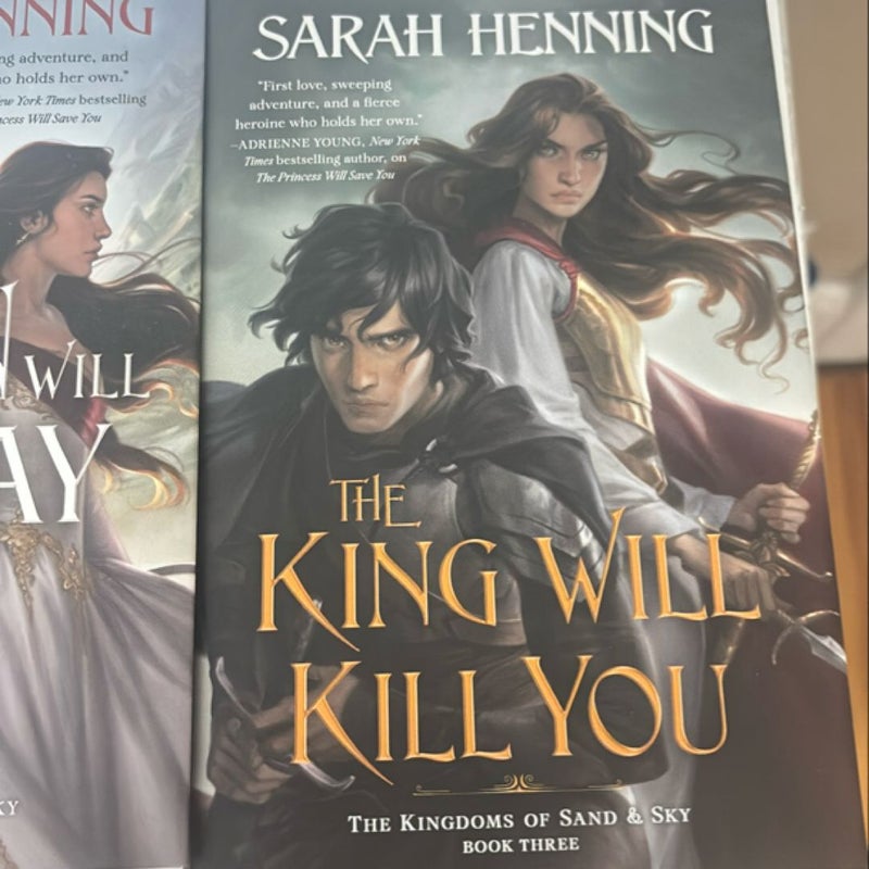 The Princess Will Save You/The Queen Will Betray You/The King Will Kill You book bundle