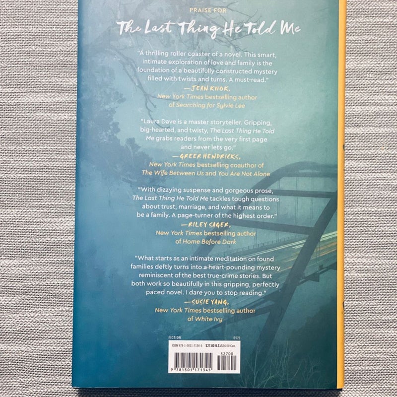 The Last Thing He Told Me (HARDCOVER) by Laura Dave