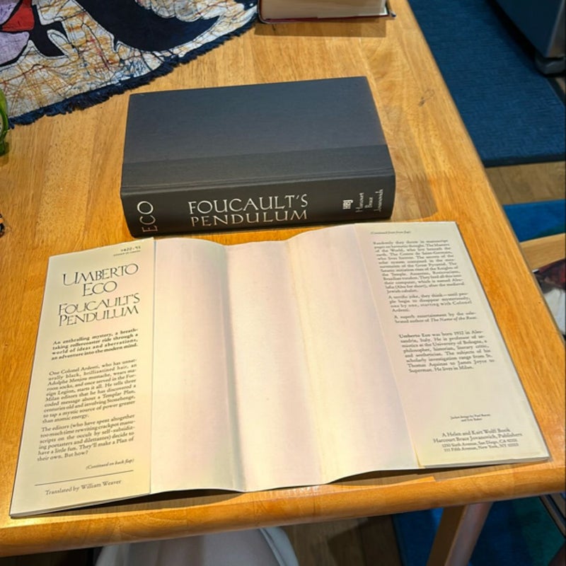 Foucault's Pendulum * 1989 1st English ed./2nd