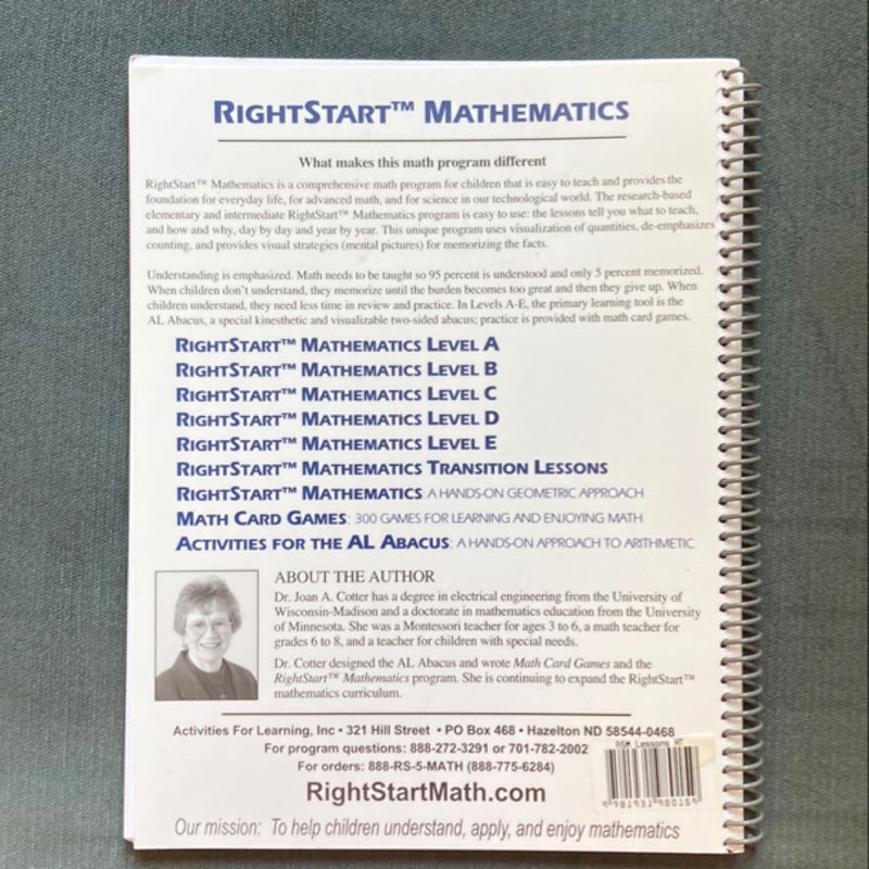 RightStart Mathematics