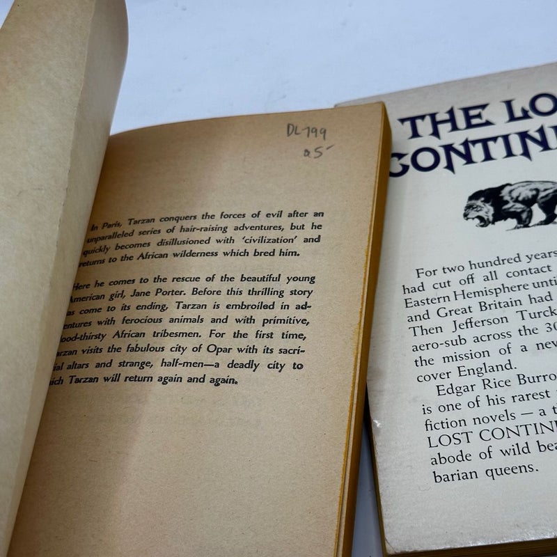 THE RETURN OF TARZAN 1963 #2 F-746 & The Lost Continent 1957 F-235