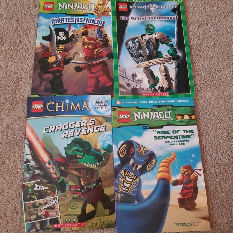 Children's Lego Books Set of 4