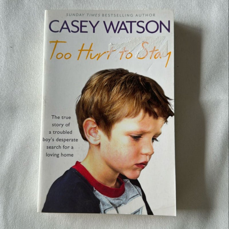 Too Hurt to Stay: the True Story of a Troubled Boy's Desperate Search for a Loving Home